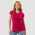 Camiseta Dry Fit Feminina Academia Básica Performance Wear ROSA