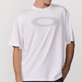 Camiseta Oakley Stretch Ellipse Logo Masculina BRANCO