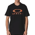 Camiseta Oakley Ellipse Fingerprint SM26 Masculina PRETO