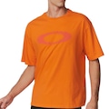 Camiseta Oakley Stretch Ellipse Logo Masculina LARANJA