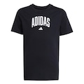 Camiseta Adidas College Infantil PRETO/BRANCO