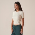 Camiseta Fila Regular Essentials Canelada Feminina BRANCO