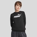 Blusa de Moletom Puma ESS No. 1 Logo Feminina PRETO
