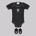 Body Botafogo Double Infantil FutFanatics PRETO