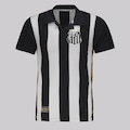 Camiseta Do Santos Retrô 2010 Listrada Masculina FutFanatics PRETO