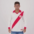 Camiseta Manga Longa Internacional Retrô 1954 Masculina FutFanatics BRANCO