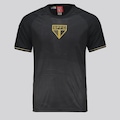 Camiseta São Paulo Frequência Masculina FutFanatics PRETO