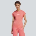 Camiseta adidas SJ Logo Linear Feminina VERMELHO