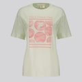 Camiseta Fila Oversized Letter Graphic Feminina VERDE