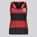 Camiseta Regata Flamengo Presença Feminina FutFanatics VERMELHO