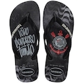 Chinelo Havaianas Top Times Corinthians Masculino PRETO/BRANCO
