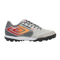 Chuteira Society Umbro Pro 5 Bump Club Adulto CINZA/LARANJA
