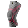 Joelheira Elástica Gold Sports Com Protetor de Patela e Suporte Lateral - 1 unidade CINZA