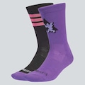 Meia Cano Alto adidas Pride Crew - 2 Pares - Unissex ROXO