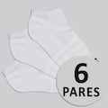 Meia Cano Curto adidas SPW - 6 Pares BRANCO