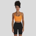 Top Olympikus Corre Médio Impacto Feminino LARANJA
