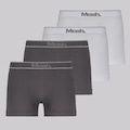 Cueca Boxer Mash Sem Costura - 4 unidades - Adulto BRANCO