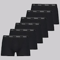 Cueca Boxer Preta Mash Cotton - 6 unidades - Adulto PRETO