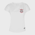 Camisa Coimbra Corinthians Escudo Feminina BRANCO