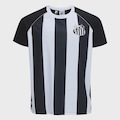 Camiseta Braziline Santos Mosaico Masculina PRETO