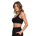 Top Regata Alto Giro Moletom Feminino PRETO