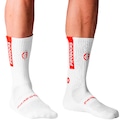 Meia Esportiva Futebol UltraGrip ProSocks Internacional Masculina BRANCO/VERMELHO