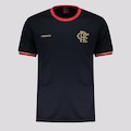 Camiseta Flamengo Mistura FutFanatics Infantil PRETO/VERMELHO