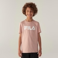 Camiseta Fila Letter Premium Infantil ROSA