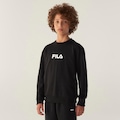 Casaco Fila Regular Letter Light Infantil PRETO