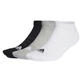 Meia Cano Curto adidas - 3 Pares - Unissex CINZA