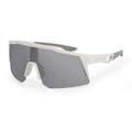 Óculos de Sol Esportivo UV400 Maiorca Prata Alma Genius BRANCO