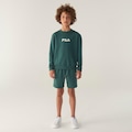 Bermuda Fila Regular Letter Light Infantil VERDE