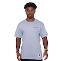Camiseta Champion Malhão Mc Mini Logo Emb Script Masculina CINZA CLARO