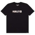 Camiseta Hurley Square SM26 Masculina PRETO