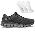 Tênis Olympikus Dynamic Masculino + 3 Pares de Meias PRETO