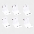 Kit Meia Fila Cano Alto Com 6 Pares BRANCO
