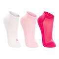 Meia Lupo Infantil 2725 Kit 3 Pares BRANCO/ROSA