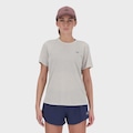 Camiseta New Balance Athletics Run Feminina CINZA