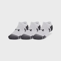 Kit Meia Under Armour Invisível Performance Tech - 3 Pares - Unissex BRANCO