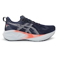 Tênis ASICS Novablast 5 Masculino AZUL ESC/VERMELHO