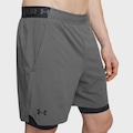 Shorts de Treino Under Armour Vanish Woven 2 em 1 Masculino CINZA