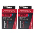 Par Câmara de ar 700x18/25 bike speed Arisun bico fino 80 mm PRETO