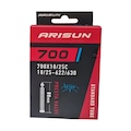 Câmara de ar 700 x 18/25 bike speed Arisun bico fino 80 mm PRETO