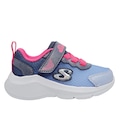 Tênis Infantil Skechers Sole Swifters AZUL/ROSA