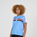 Camisa Do São Paulo Baby Look Desejo Braziline Feminino AZUL