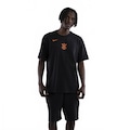 Camiseta Corinthians Nike Total 90 Remix Masculina PRETO/LARANJA