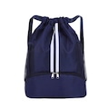 Bolsa DK Saco Mochila Esportiva Impermeável Compartimento Academia AZUL