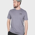 Camiseta Under Armour Sportstyle Left Masculino CINZA