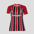 Camisa do São Paulo II 25/26 New Balance Torcedor Feminina VERMELHO