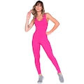 Macacão Liso Vekyo Suplex - Moda Fitness - Feminina ROSA